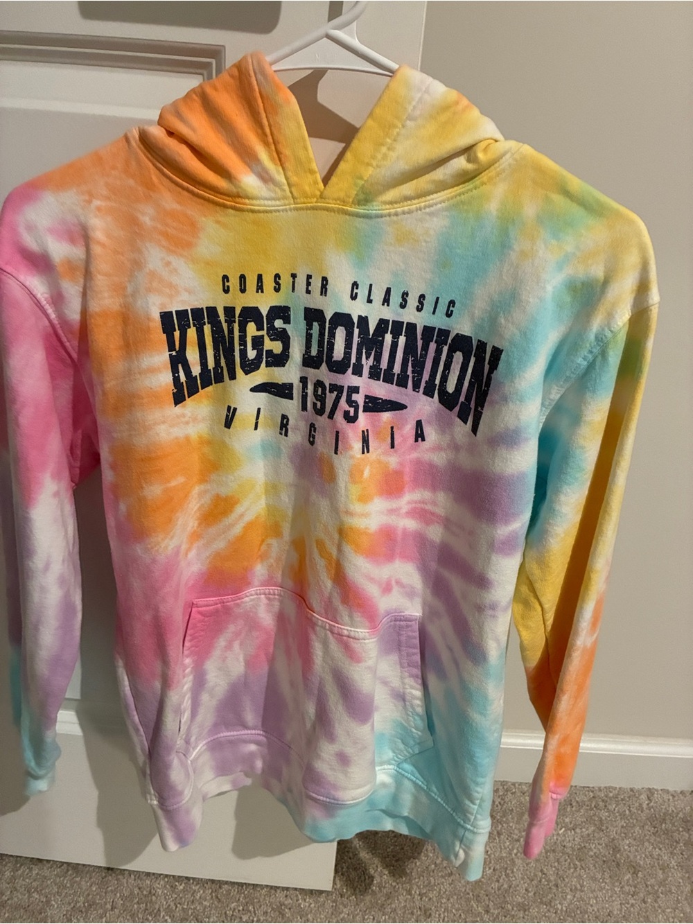Rainbow Kings Dominion Tie-Dye Hoodie - Multicolor Youth XL